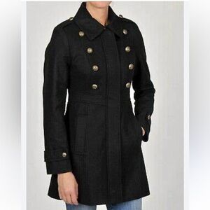 Esprit  Military Black 
Wool Coat Size M